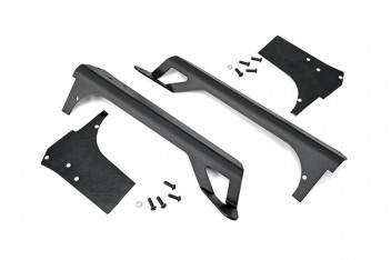 Rough Country - ROUGH COUNTRY JEEP 50-INCH STRAIGHT LED LIGHT BAR UPPER WINDSHIELD MOUNTS (97-06 TJ)