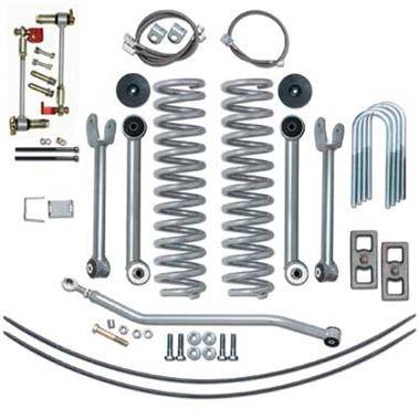 Rubicon Express - Rubicon Express SUPER-FLEX KIT W/ADD-A-LEAFS 84-01 Jeep Cherokee XJ 4.5" (NO SHOCKS)  