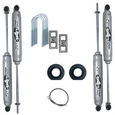 Rubicon Express - Rubicon Express BUDGET KIT W/REAR BLOCK 84-01 Jeep Cherokee XJ 2" (INCLUDES SHOCKS)   