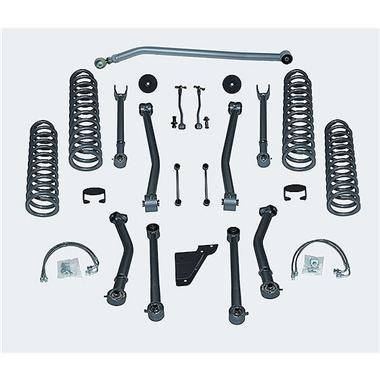 Rubicon Express - Rubicon Express SUPER-FLEX SHORT ARM KIT 07-16 Jeep Wrangler JK 4.5" 4 DOOR (NO SHOCKS) 