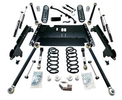 TeraFlex - TeraFlex TJ 4” Enduro LCG Long Flexarm Suspension System w/ 9550 Shocks