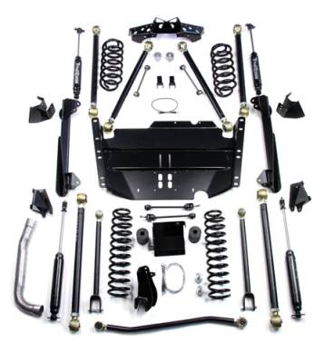 TeraFlex - TeraFlex TJ 5” Pro LCG Long Flexarm Suspension System w/ High Steer & 9550 Shocks