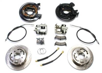 TeraFlex - TeraFlex 97-06 Jeep Wrangler TJ Rear Disc Brake Conversion Kit w/ E-Brake Cables