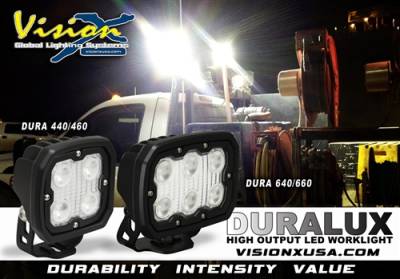 VISION X Lighting - Vision X DURALUX WORK LIGHT 6 LED 40 OR 60 DEGREE WIDE    -XIL-ECM