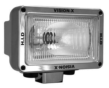 VISION X Lighting - Vision X 5" X 7" CHROME 50 WATT HID EURO, FLOOD OR SPOT LAMP     -HID-5750C-5751C-5752C