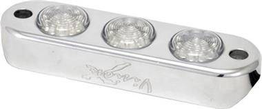 VISION X Lighting - Vision X 1.75"/2" TUBE FRAME MOUNT 3 LIGHT LED BILLET AVAILABLE IN AMBER, BLUE, GREEN, RED OR WHITE      -HIL-DL3