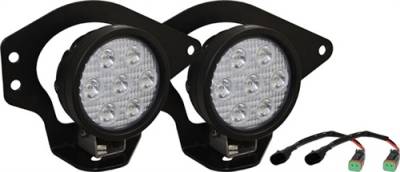 VISION X Lighting - Vision X 02-08 DODGE RAM FOG LIGHT KIT WITH UTILITY MARKET SERIES LED LIGHT    -XIL-OE0210DRUM