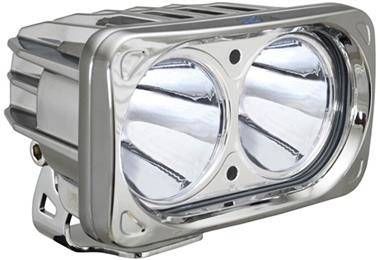 VISION X Lighting - Vision X OPTIMUS SQUARE CHROME 2 10W LEDS 10, 20 or 60 DEGREE SINGLE     -XIL-OP2C