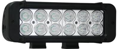 VISION X Lighting - Vision X 8" XMITTER PRIME LED BAR BLACK 12 3-WATT LED'S 10 OR 40 DEGREE      -XIL-P1210