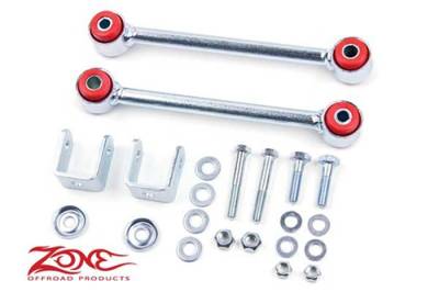 Zone Offroad - Zone Front Sway Bar Links for 4.5" Lift 84-01 Jeep XJ Cherokee, 93-98 Jeep ZJ Grand Cherokee     -J5452
