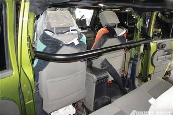rock hard 4x4™ front seat harness bar for jeep wrangler jk 4dr 2007 - 2018
