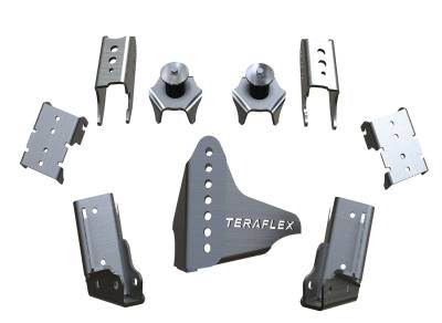 TeraFlex - TeraFlex Axle Bracket Kit Jeep Wrangler JK Rear CRD60 Axles   -3990007