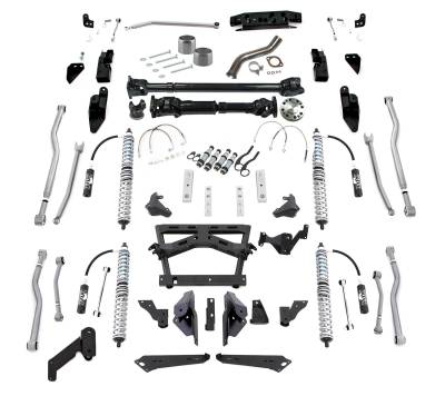 Rubicon Express - Rubicon Express Extreme-Duty 4-Link Long Arm Complete Coilover Kit, for 07-16 Jeep Wrangler JK
