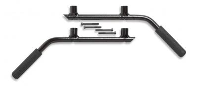 GraBars - Rear GraBars For 07-16 Jeep Wrangler JK 4 DOOR - (HARD MOUNT SOLID GRAB HANDLES)  -GB-1004