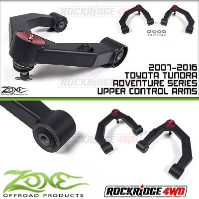 Zone Offroad - Zone Offroad Adventure Series Upper Control Arms UCA for 07-16 Toyota Tundra 2wd/4wd - T2300
