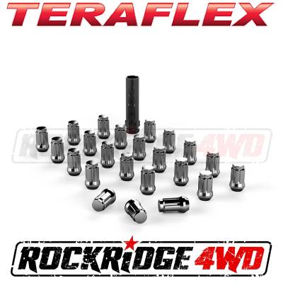 TeraFlex - Teraflex Spline Drive Lug Nut Kit 1/2"x20 Chrome - 23 pcs - 1050816
