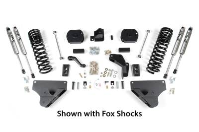 BDS Suspension - BDS Suspension 2014-18 Ram 2500 4wd Gas Models Only 4" Radius Arm Drop Suspension System w/Rear Coil Spacer Kit - 1609H