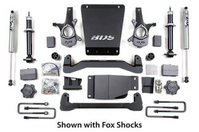 BDS Suspension - BDS Suspension 4" Lift Kit for 2007 - 2013 Chevrolet/GMC 4WD 1500 Series Silverado/Serria 1/2 ton pickup   -184H