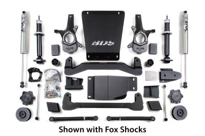 BDS Suspension - BDS Suspension 4" Lift Kit for 2007-2014 Chevrolet/GMC 4WD Avalanche, Suburban, Tahoe, Yukon, and Yukon XL 1500 1/2 ton SUVs - 188H