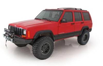 Smittybilt - XRC Body Cladding 84-01 Cherokee XJ 2 DR Black Textured Smittybilt