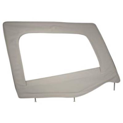 Smittybilt - Soft Top Door Skin W/ Frame 87-95 Wrangler YJ Passenger Side Denim Gray Smittybilt