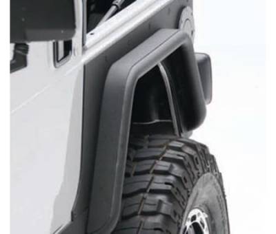 Smittybilt - XRC Rear 3 Inch Fender Flares 87-95 Wrangler YJ Black Textured Smittybilt
