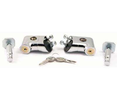 Smittybilt - Locking Hood Catch Kit 97-06 Wrangler TJ/LJ Chrome Smittybilt