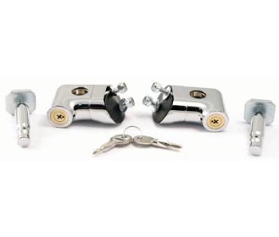 Smittybilt - Locking Hood Catch Kit 97-06 Wrangler TJ/LJ Chrome Smittybilt