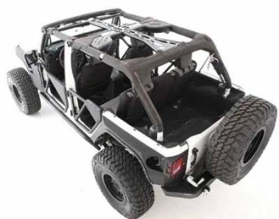 Smittybilt - SRC Cage Kit 6 Piece 10-Pres Wrangler JK 4 DR Gloss Black Smittybilt
