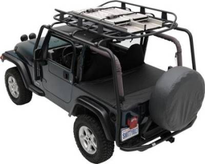 Smittybilt - SRC Roof Rack 07-Pres Wrangler JK 4 DR 300 Lb Rating Black Textured Smittybilt - 76717