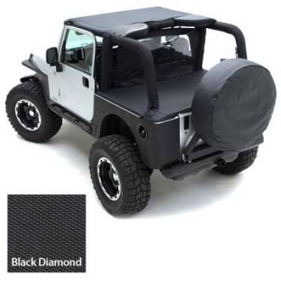 Smittybilt - Wind Breaker 76-06  Wrangler YJ, TJ, LJ Black Diamond Smittybilt