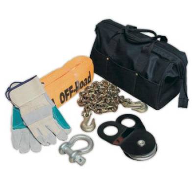 Smittybilt - Winch Accessory Kit Includes Chain, Strap, Snatch Block, Shackle & Gloves Smittybilt