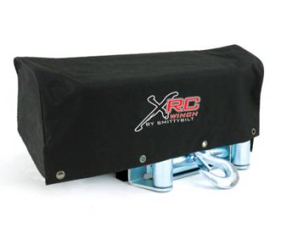 Smittybilt - Winch Cover 8-12K Lb Winch XRC Logo Black Smittybilt