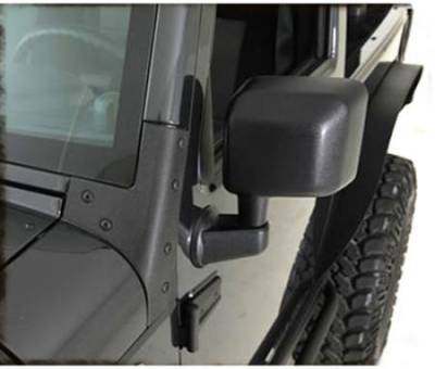 Smittybilt - Windshield Brackets 2007-2018 Jeep Wrangler JK | Black | Smittybilt