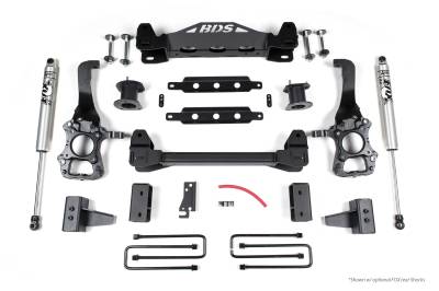 BDS Suspension - BDS Suspension 4" Suspension Lift Kit System for Ford F150 2WD pickup trucks - 1523H