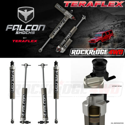 Falcon Shocks - Teraflex JK 4-Door Falcon Series 2.1 Monotube 1.5”-2.5” Lift Front & Rear Shock Absorber Kit - 03-01-21-400-002