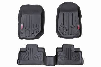 Rough Country - ROUGH COUNTRY FLOOR MATS FR & RR | 4 DOOR | JEEP WRANGLER JK 2WD/4WD (07-13)