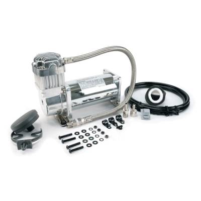 VIAIR - VIAIR 350C Chrome Compressor Kit (12V, 100% Duty, Sealed) - 35033