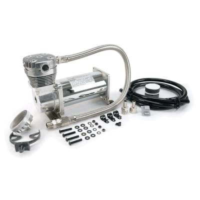 VIAIR - VIAIR 420C Chrome Compressor Kit, 3/8" Port (12V, CE, 33% Duty, Sealed) - 42042