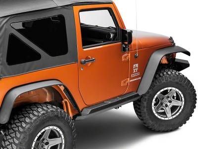 Smittybilt - XRC Rock Sliders 07-2017 Jeep Wrangler JK 2 Door W/ Step Black Textured By Smittybilt