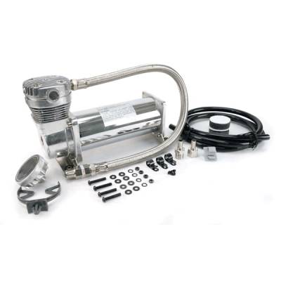 VIAIR - VIAIR 460C Chrome Compressor Kit, 3/8" Port (12V, CE, 100% Duty / Sealed) - 46043