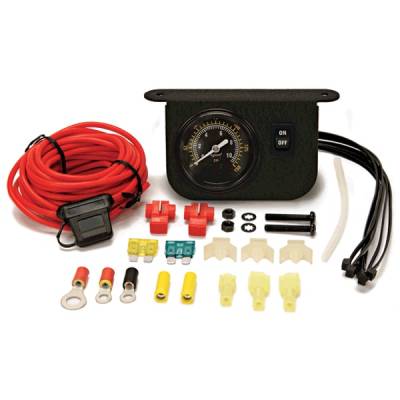 VIAIR - Viair Illuminated Dash Panel Gauge Kit 150 PSI (20/30 AMP) – BLACK FACE KIT - 10061