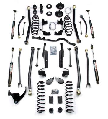 TeraFlex - TeraFlex Jeep Wrangler JK 4" Elite LCG Long FlexArm Lift Kit w/ 9550 Shocks