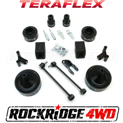 TeraFlex - TeraFlex Jeep Wrangler JK 2.5" Budget Boost w/ Shock Extensions - 1355210