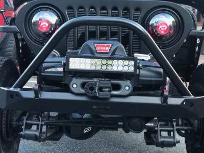 Motobilt - MOTOBILT JEEP CJ MID WIDTH FRONT BUMPER WITH STINGER - MB1019-S