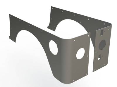 Motobilt - MOTOBILT JEEP TJ FACTORY CUT CORNER GUARDS - MB1055