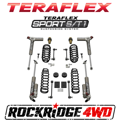 TeraFlex - Teraflex JK Sport S/T1 Suspension System (1.5” Leveling) W/ 3.3 Falcon Shocks *Select Model* - 1211033-1311033