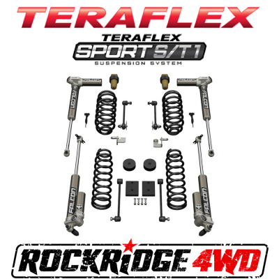 TeraFlex - Teraflex JK Sport S/T1 Suspension System (1.5” Leveling) W/ 3.1 Falcon Shocks *Select Model* - 1211031-1311031