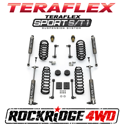 TeraFlex - Teraflex JK Sport S/T1 Suspension System (1.5” Leveling) W/ 2.1 Falcon Shocks *Select Model* - 1211021-1311021