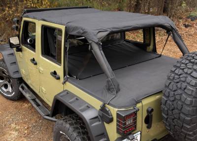 Rugged Ridge - MONTANA POCKET ISLAND TOPPER, BLACK DIAMOND; 10-18 WRANGLER JK, 4 DOOR - 13622.35